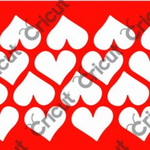 Cuttlebug 12 inches embossing border - HEART - Picture 3 of 7